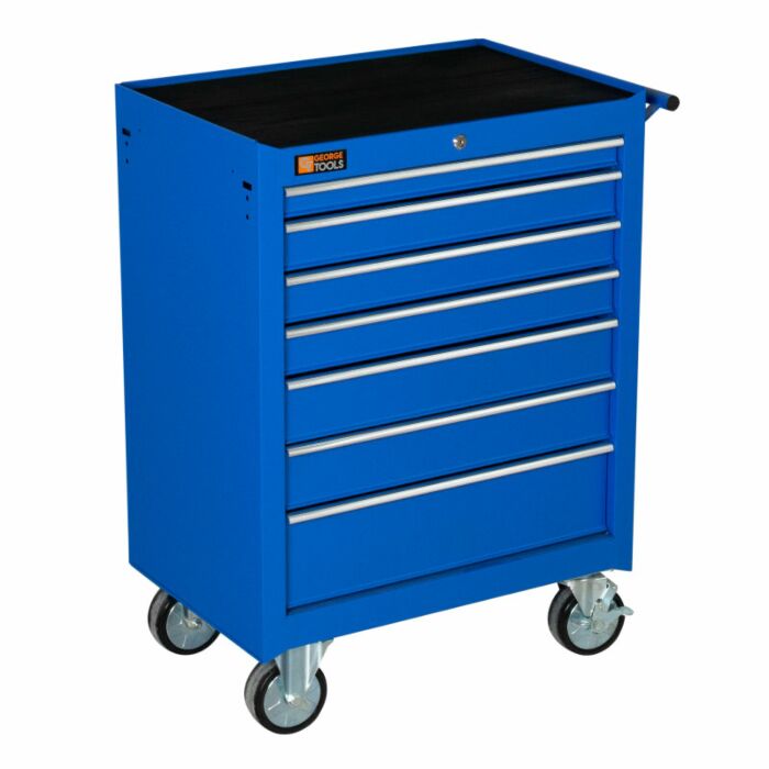 George Tools gereedschapswagen 7 lades blauw | Showroomproduct