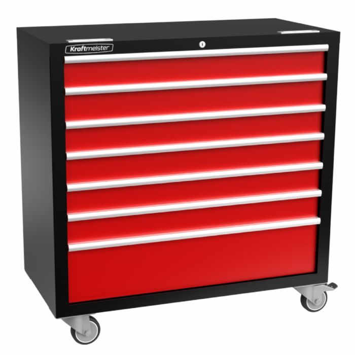 Kraftmeister Standard gereedschapswagen XL 7 lades rood