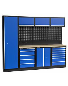 Kraftmeister Standard werkplaatsinrichting Delaware multiplex blauw