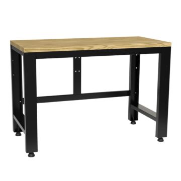 Kraftmeister Pro werktafel eiken 136 cm zwart